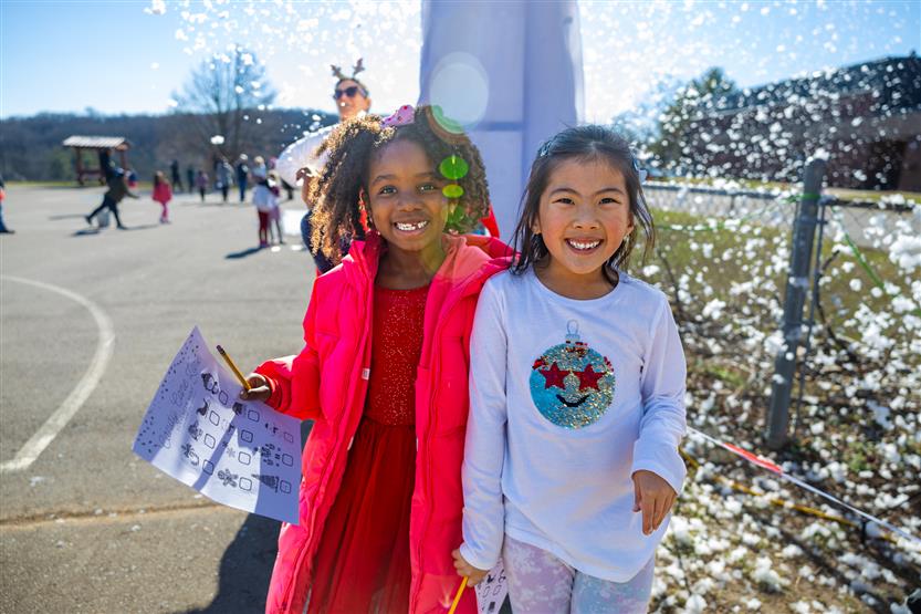 Students enjoy Candy Cane Lane
